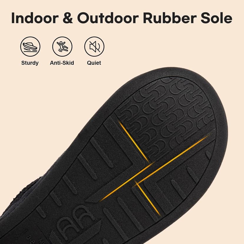 LongBay Women's Warm Chenille Knit Bootie Slippers Memory Foam Comfy Suede Fluffy Faux Fur Boots House Shoes