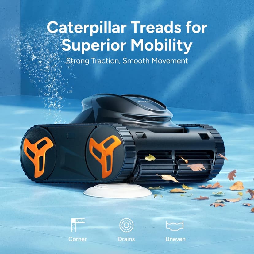 iGarden Robotic Pool Cleaner KN Series, 210-Min Runtime, Smart 3D Navigation, Full-Inverter Energy-Saving Tech, Cleans Floor, Wall & Waterline, for Above-Ground & Inground Pools, Matte Black
