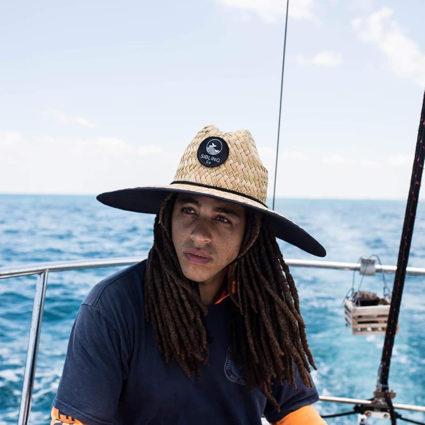 Sibling Co Straw Sun Hat for Men and Women Great for Fishing, Lifeguards, Beach, Summer and Gardening with Wide Brim for Sun Protection Natural