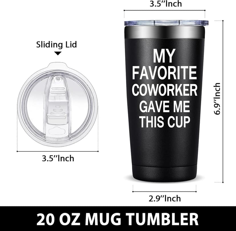 Christmas Birthday Gifts for Coworkers - Stainless Steel Insulated Tumbler 20oz Fufandi Coworker Gifts for Men, Women, Coworker Cup B0GR4168HN