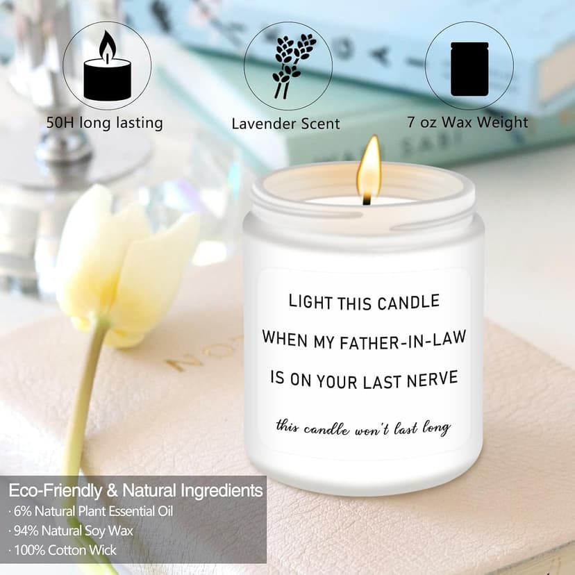 Homsolver Mother in Law Gifts, Mothers Day Birthday Gifts for Mother-in-Law, Anniversary Retirement Gift for Mom from Daughter Son in Law, Funny Lavender Candle Gift for Mom in Law B0DHLFTZ65