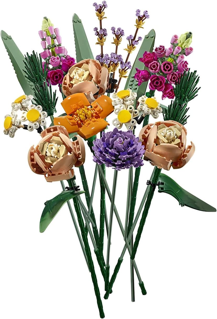 LEGO Icons Flower Bouquet Building Set - Artificial Flowers for Decoration for Home and Display, Ages 18+ - Small Fake Flowers for Table, Desk, Office - Gift for Birthdays - 10280
