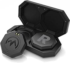 OutdoorMaster Update Ski Helmet Headphones, True Wireless Bluetooth with Charging Case, Drop-in Headphones HD Speaker Chip Compatible with Audio Ready Snowboard Helmets-Pure Black