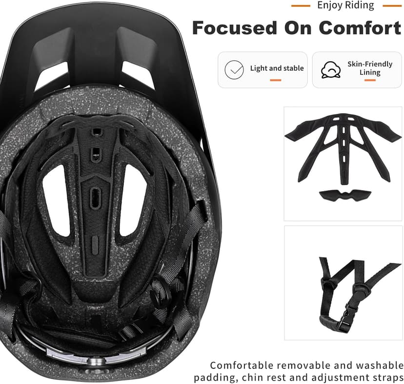NTA 8776 E-Bike & Mountain Bike Helmet for Adults Youth, E-MTB Cycling Helmet for Men Women (52-60CM)