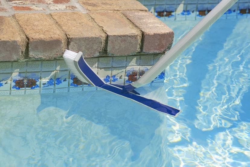 Poolmaster Heavy-Duty Vinyl Liner Swimming Pool Brush Head for Above Ground or Inground Pools, 18-Inches