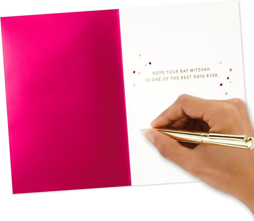 Hallmark Signature Bat Mitzvah Card (Best Day Ever) B0CFBY6PXL