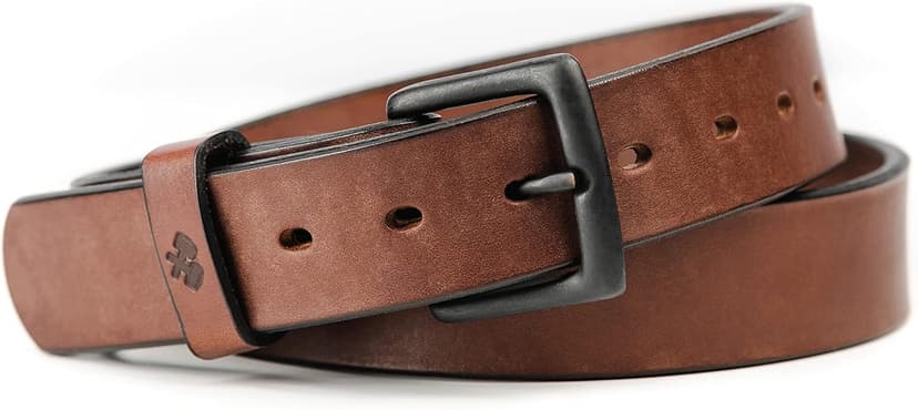 Main Street Forge All American Leather Belt | Made in USA | Men's Heavy Duty Work Belt | EDC Belt