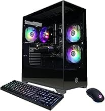 CyberPowerPC Gamer Master Gaming PC, AMD Ryzen 5 5500 3.6GHz, Radeon RX 6400 4GB, 16GB DDR4, 500GB PCIe Gen4 SSD, WiFi Ready & Windows 11 Home (GMA3100A)