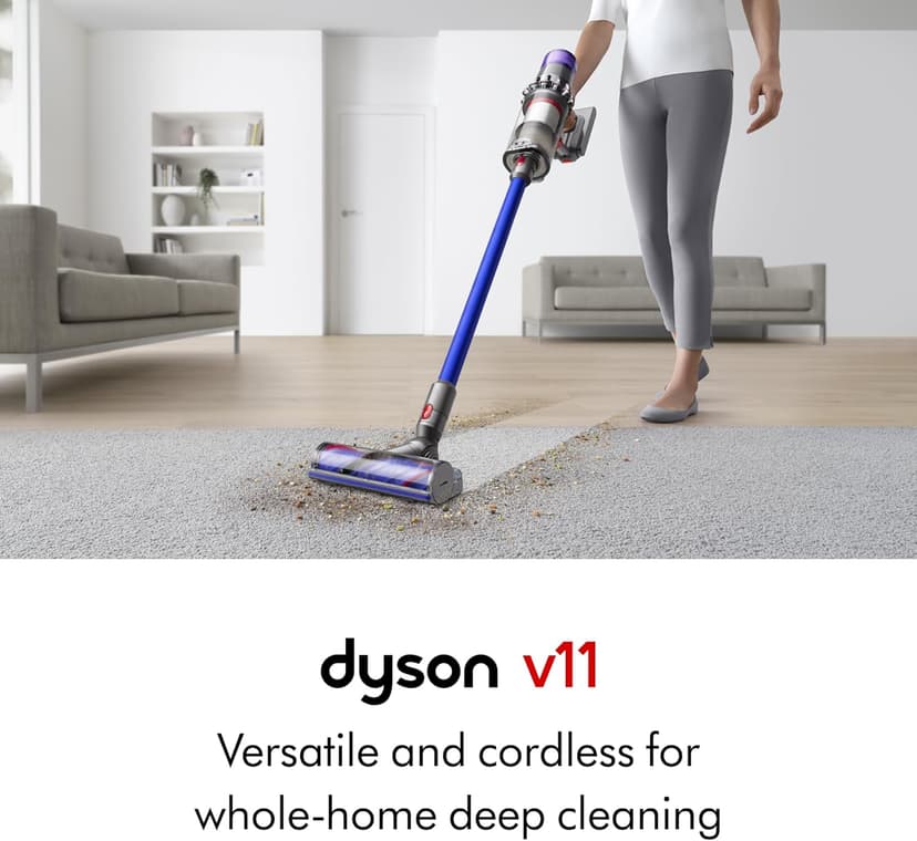 Dyson V11 Cordless Stick Vacuum, Large, Nickel/Blue