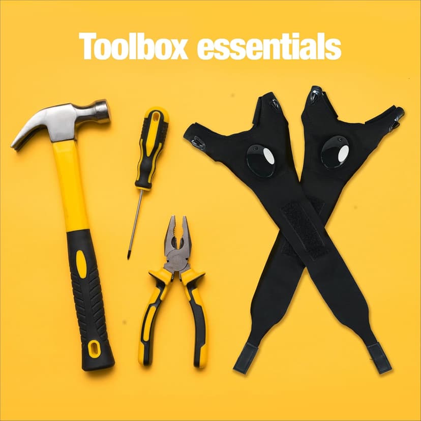 Mylivell Handsfree LED Flashlight Gloves, Fathers Day dad Gifts for Fishing dad, Camping Flashlight Gadgets for Men, Gloves with Lights for Working on Cars, Handy Mens Gifts, Mens Tools Gifts