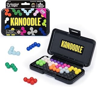Educational Insights Kanoodle - Original 3D Brain Teaser Puzzle, Single Player Mind Challenge Toys, Handheld Travel Games, Challenging Logic Puzzles and Gifts for Kids, Teens & Adults Ages 7+