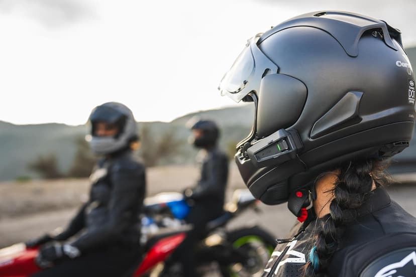 Cardo PACKTALK PRO Motorcycle Helmet Communication System Intercom, Crash Detection, Auto On/Off, Air Mount, 45mm Speakers, Single Pack