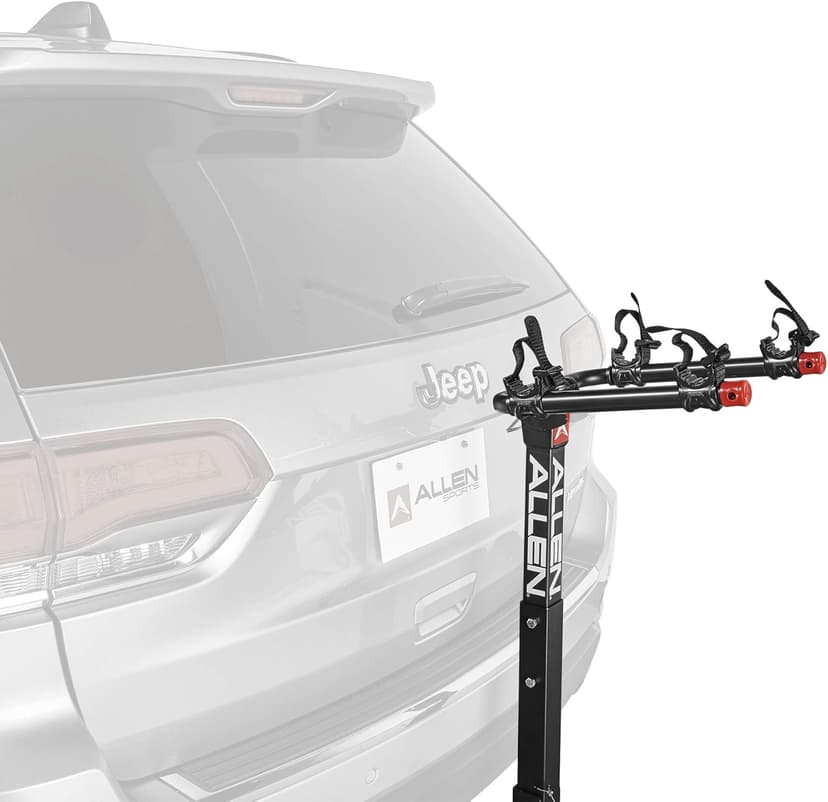 Allen Sports Deluxe 2-Bike Hitch Mount Rack , Silver/Black (522RR)