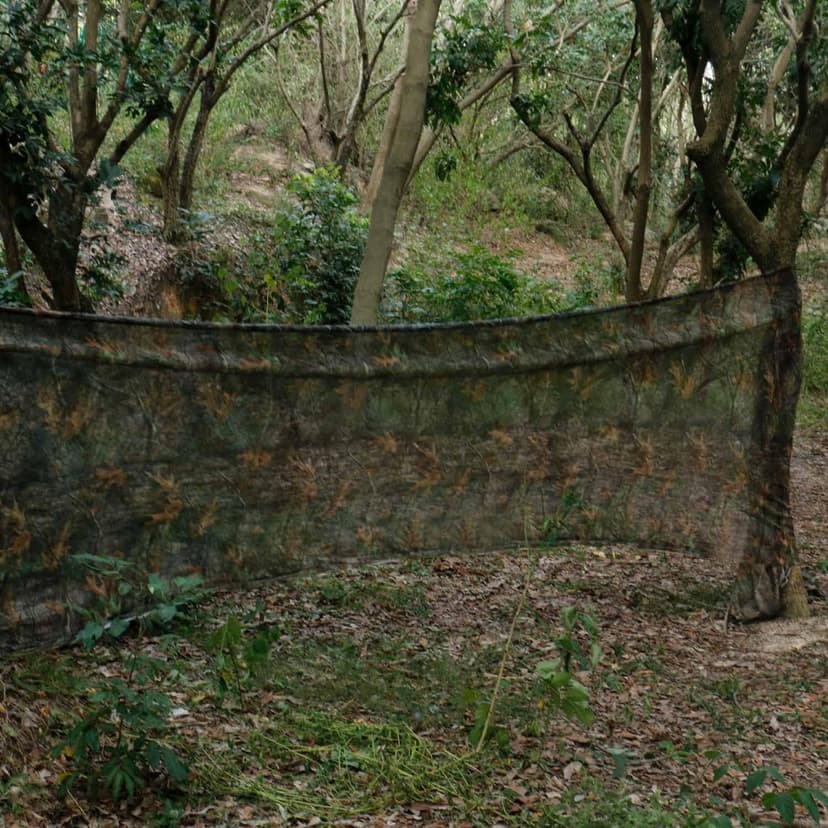 GRVCN 300D Camouflage Netting Camo Burlap Blind Material Cover for Hunting Ground Blinds Wargames Wildlife Photography