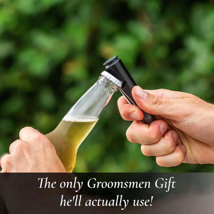 Groomsmen Gifts for Wedding - Engraved ‘GROOMSMAN' 50 Cal Bottle Opener I Set of 1 I Groomsman Gifts for Wedding I Perfect for Groomsmen Proposal I Groomsman Proposal Gifts B091SSQLFW