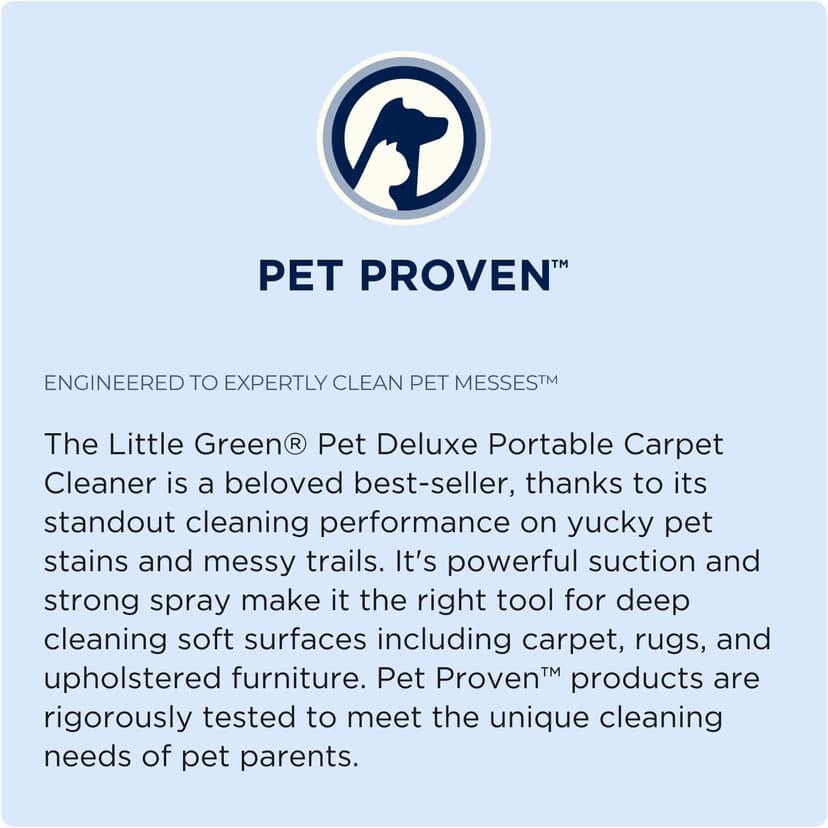 Bissell Little Green Pet Deluxe Portable Carpet Cleaner and Car/Auto Detailer, 3353, Gray/Blue