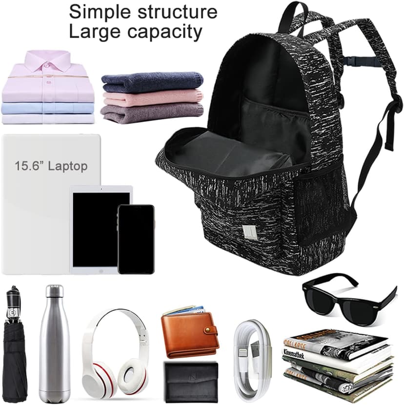 Reflective Backpack, High Visibility Backpack for Commuters Ride Motorcycle Bike, Water Resistant Bags Fit 15.6-Inch Laptop for Work and Travel