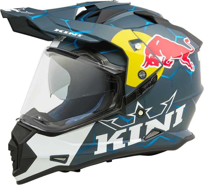 Kini ADV Adventure Helmet Adult Red Bull 1.0 Blue/White Small