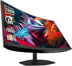 Sceptre Curved 27-inch Prime Gaming Monitor 1500R 100Hz HDMI X2 DisplayPort 1ms 100% sRGB, Build-in Speakers Machine Black 2025 (C275W-FW100T Series)