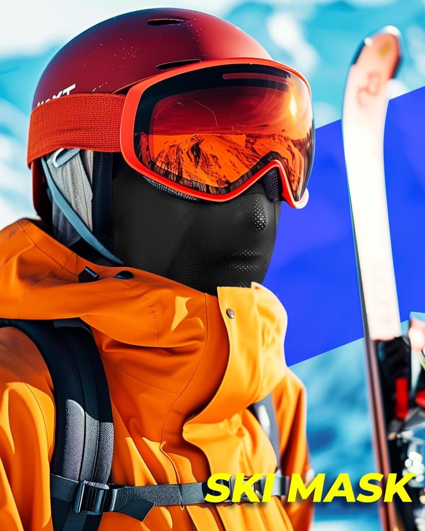 Balaclava Face Mask with Glasses Holes for Men Women Summer Cooling Shiesty Mask Sun UV Protection for Motorcycle Work Ski
