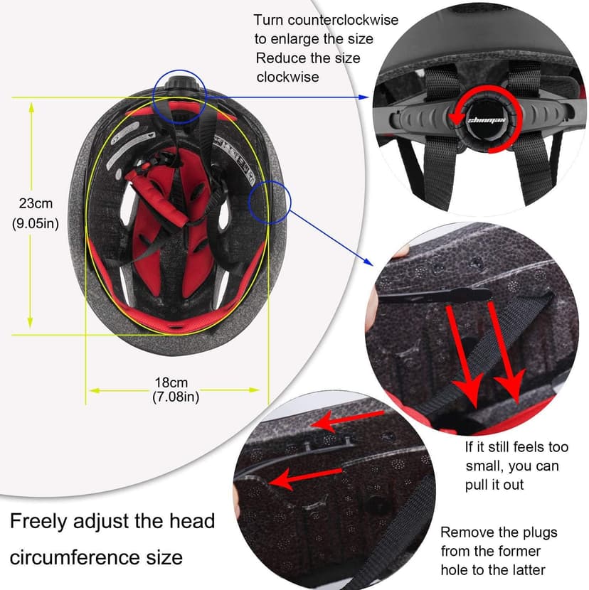 Shinmax Bike Helmet for Men Women, Bicycle Helmet with Detachable Magnetic Goggles Adjustable for Adult Road Biking Mountain Cycling Helmet