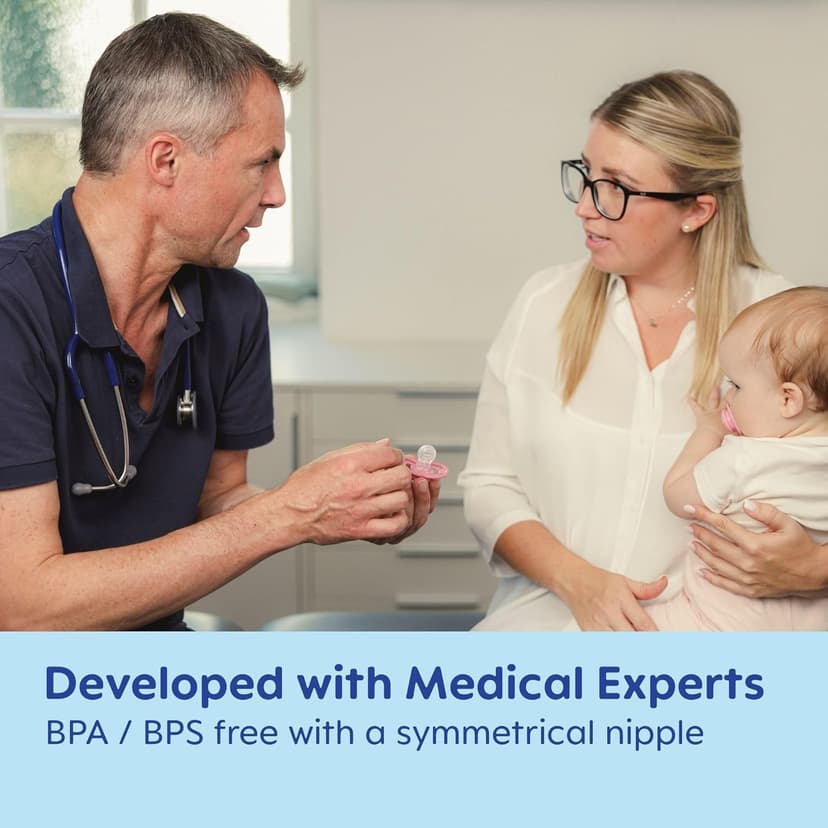 MAM Original Matte Baby Pacifiers, Binky for Boys 0-6 Months, BPA-Free Silicone Nipple, Easy to Clean, Best for Newborn Babies, Developed with Medical Experts, 2 Count Binkies with Sterilizer Case