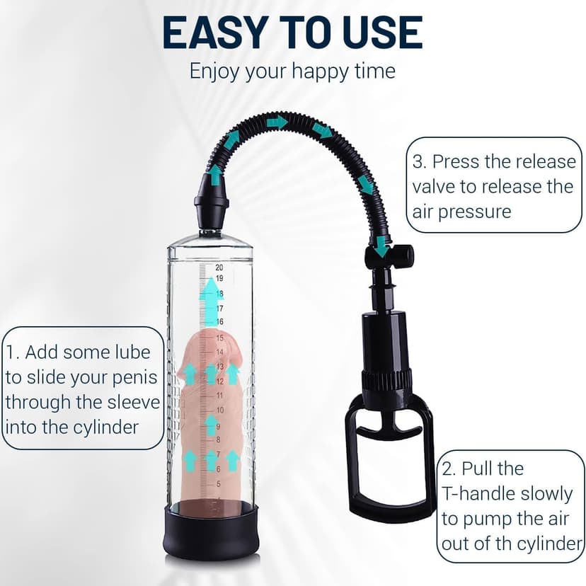 Men's Growth Pump with Strong Suction Vacuum Pump with ED Screen Powerful Electric Vacuum Pump Inch Adjustable Men's Underwear Set Training Tools to Be a Bigger Men 4104451