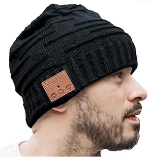 Bluetooth Beanie Hat,Unique Christmas Tech Gifts for Boyfriend Husband Him Men Women Teen Boys Girls Teenage Coworker Stocking Stuffers Secret Santa Best Friend Birthday Gifts B07FVK8KWW