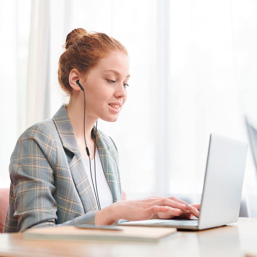 Maeline USB C Headphone, USB Type C Earphones Wired Earbuds Noise Canceling in-Ear Headset with Microphone for Computers, Laptops, Tablets, Smartphones - Black