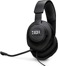 JBL Quantum 100M2 - Wired Over-Ear Gaming Headset with omnidirectional, Detachable mic with Mute Option and Fabric-Covered Memory Foam Ear Cushions, Compatible with All Platforms (Black)