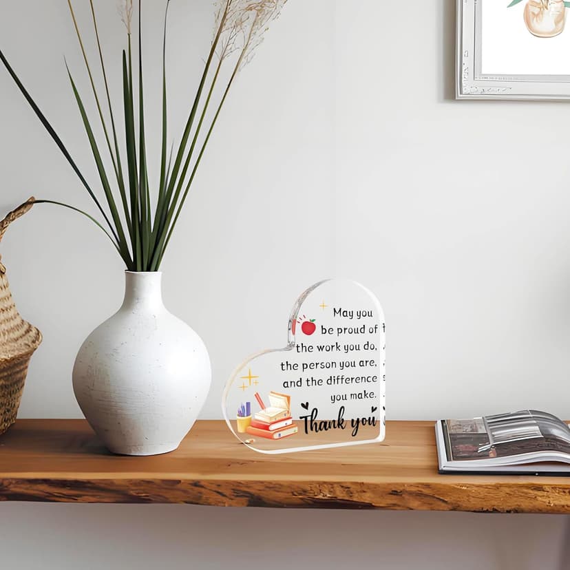 Teacher Gifts for Women,End of Year Teacher Gifts,Teacher Appreciation Gifts,Teacher Christmas Gifts,Thank You Teacher Valentines Gift,Teacher Gifts from Student Desk Home Office Decor