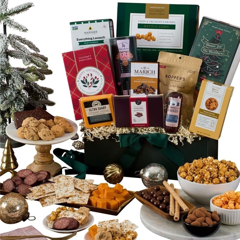 Christmas Basket Gift Premium of Holiday Foods by GourmetGiftBaskets.com