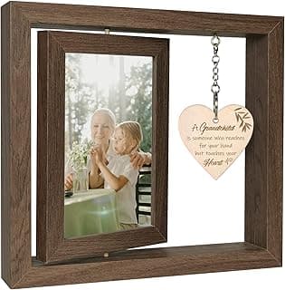A Grandchild is Someone Who Reaches for Your Hands but Touches Your Heart Picture Frame First Time Grandparents Gifts, Display Two 4x6 Inch