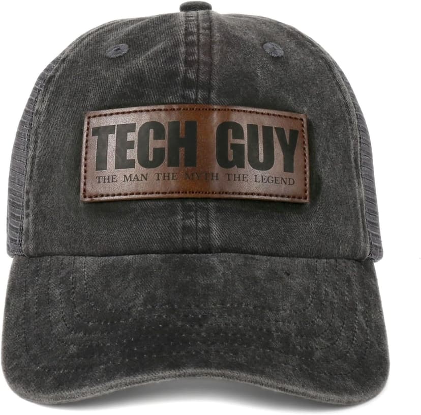 InnoBeta Tech Support Gifts Techie IT Guy Hat Cap, Funny Adjustable Embroidered Trucker Hat for Help Desk, Technician, Programmer, Tech Lover B0F3P8RBRS