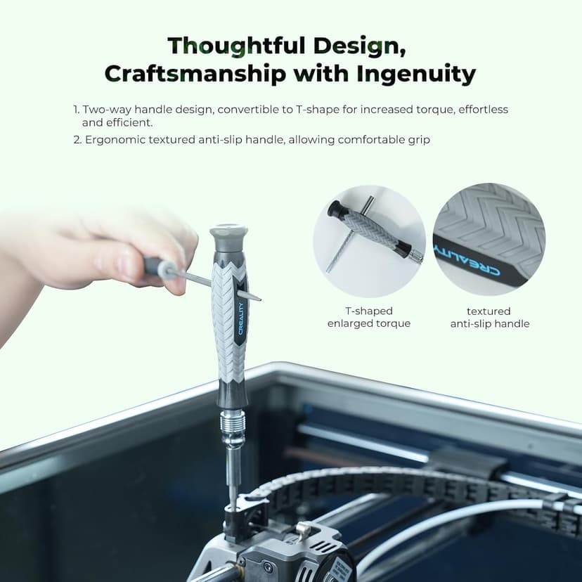 Creality 3D Printer Tool Kit, 74Pcs 3D Printing Tool Wrap Kit Assembly/Removal/Filament Cutting Set 3D Printer Accessories for All FDM Printers Cleaning Finishing Printing
