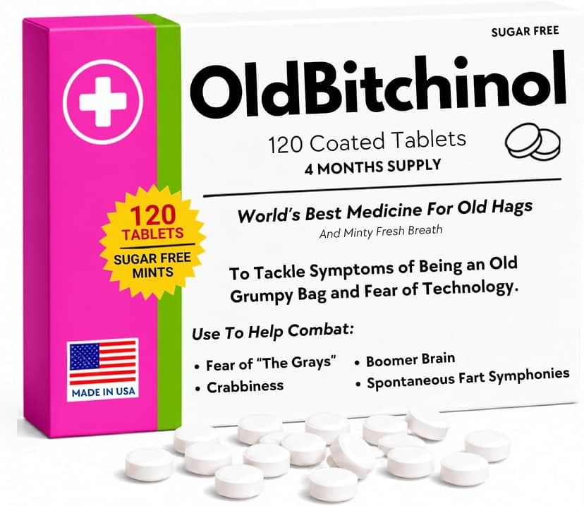 Funny 30th 40th 50th 60th 70th Birthday Gag Gifts fo Her Old Hag Menopause Jokes Novelty Mother's Day Present Funny Birthday Gag Gift for Women -120 Sugar-Free Mints Made in USA B0FYYPZS9K