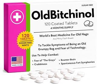 Funny 30th 40th 50th 60th 70th Birthday Gag Gifts fo Her Old Hag Menopause Jokes Novelty Mother's Day Present Funny Birthday Gag Gift for Women -120 Sugar-Free Mints Made in USA B0FYYPZS9K