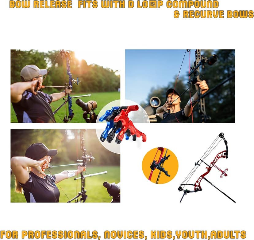 sntxmy Bow Release for Compound Bow, Archery Release Trigger, Compound Bow Release, Thumb Release.