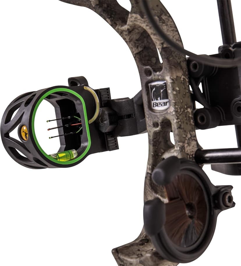 Bear Archery Royale Ready to Hunt Compound Bow Archery Set with Archery Accessories for Adults and Youths, 12”- 27” Draw Length, 5-50 Lbs Draw Weight, Up to 290 FPS