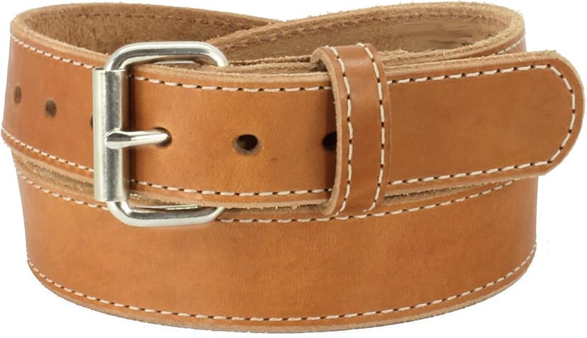Daltech Force Roughcut® - Concealed Carry CCW Natural Leather Gun Belt 15-17 oz Full Grain Leather Belt