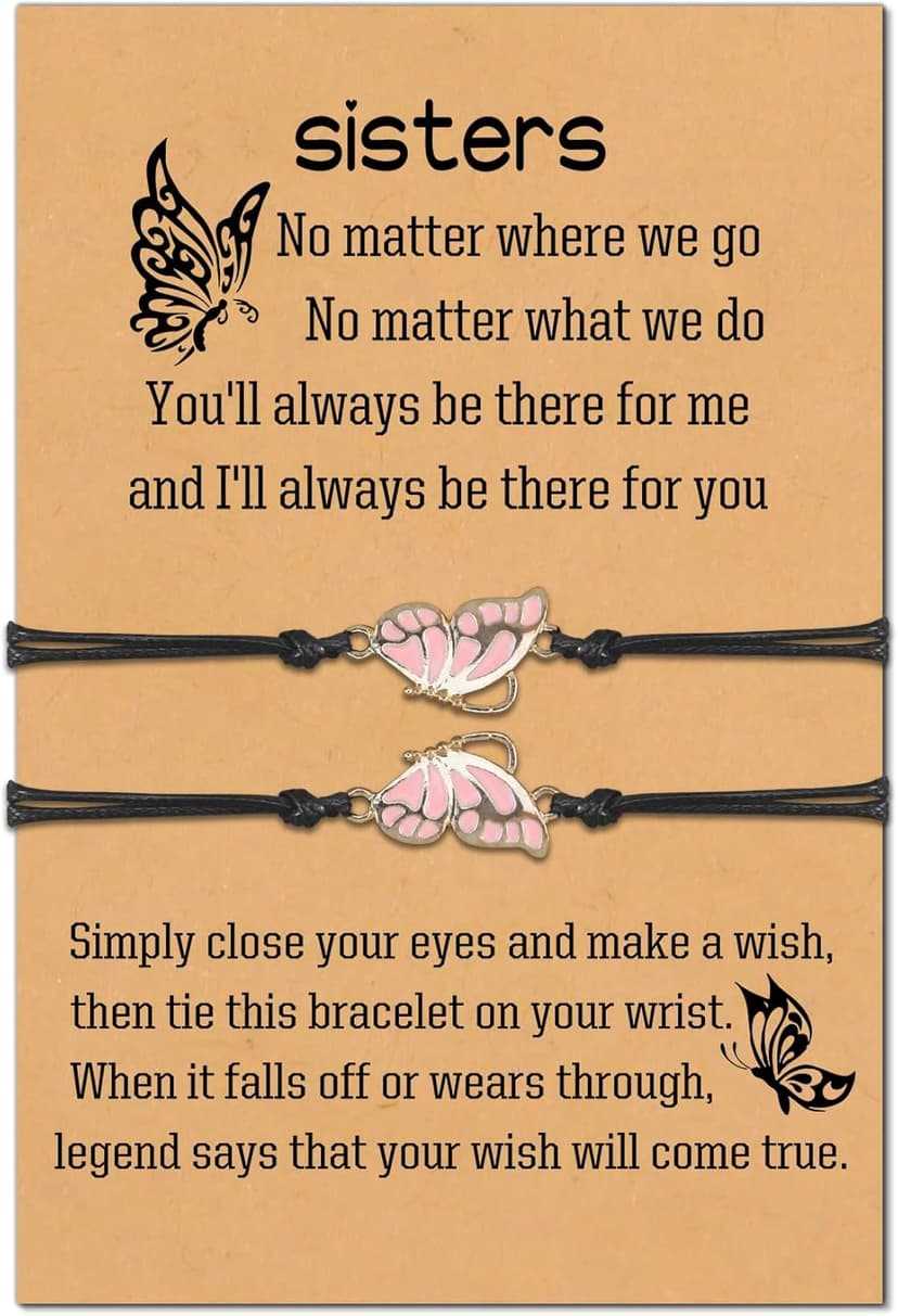 Sisters Gifts from Sister Birthday Graduation Christmas Valentines Galentines Gifts Friendship Matching Bracelets