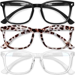 Gaoye Stylish Blue Light Glasses for Woman - Computer Glasses for Blue Light Blocking - Lightweight Frames - 3 pack