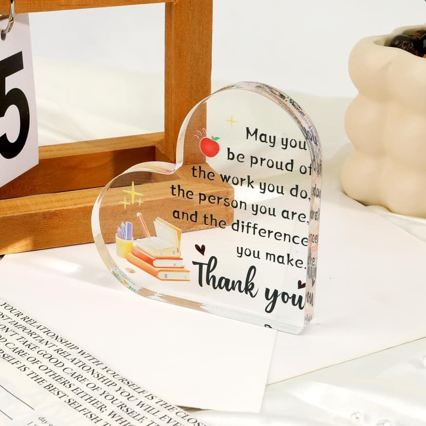 Teacher Gifts for Women,End of Year Teacher Gifts,Teacher Appreciation Gifts,Teacher Christmas Gifts,Thank You Teacher Valentines Gift,Teacher Gifts from Student Desk Home Office Decor