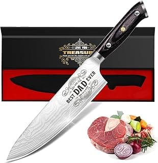 Gifts for Dad Men, Dads Gifts for Dad, Dad Birthday Gift from Daughter Son Kids, 8 inch Pro German 1.4116 Chef Knife, Kitchen Knife Gift Set for Best Dad Father Christmas Xmas Gifts