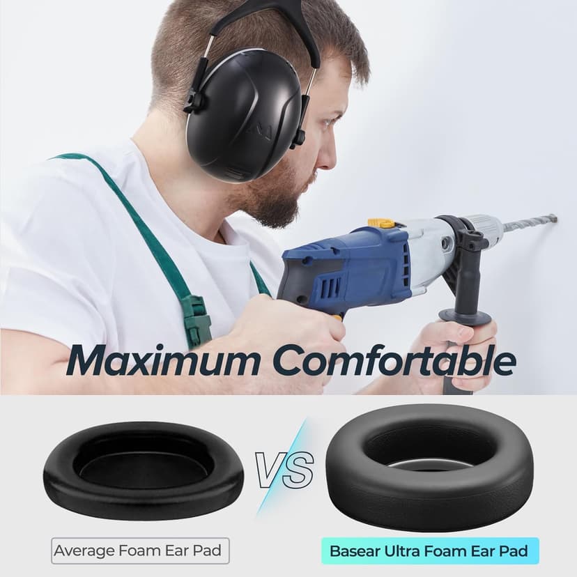 SNR 35dB High Noise Cancelling Ear Muffs, Ear Protection for Mowing, Adult Noise Cancelling Headphones for Autism, Hearing Protection Ear Muffs for Noise, Noise Reduction Earmuffs for Shooting,Mowing