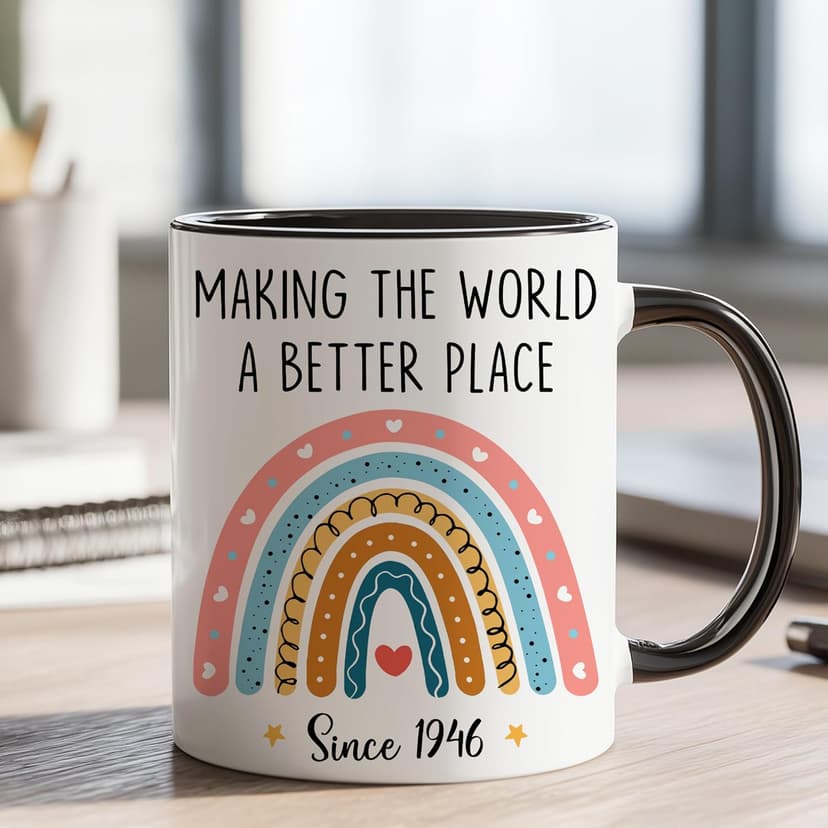 GLAKEUN 1946 Making Mug - Happy 80 Year Old 1946 Presents - 80th Present Ideas - 80th Birthday Mug, Unique Gifts for Her - Him, Men, Women, Wife, Sister, Best Friend - Funny Gag Coffee Cup