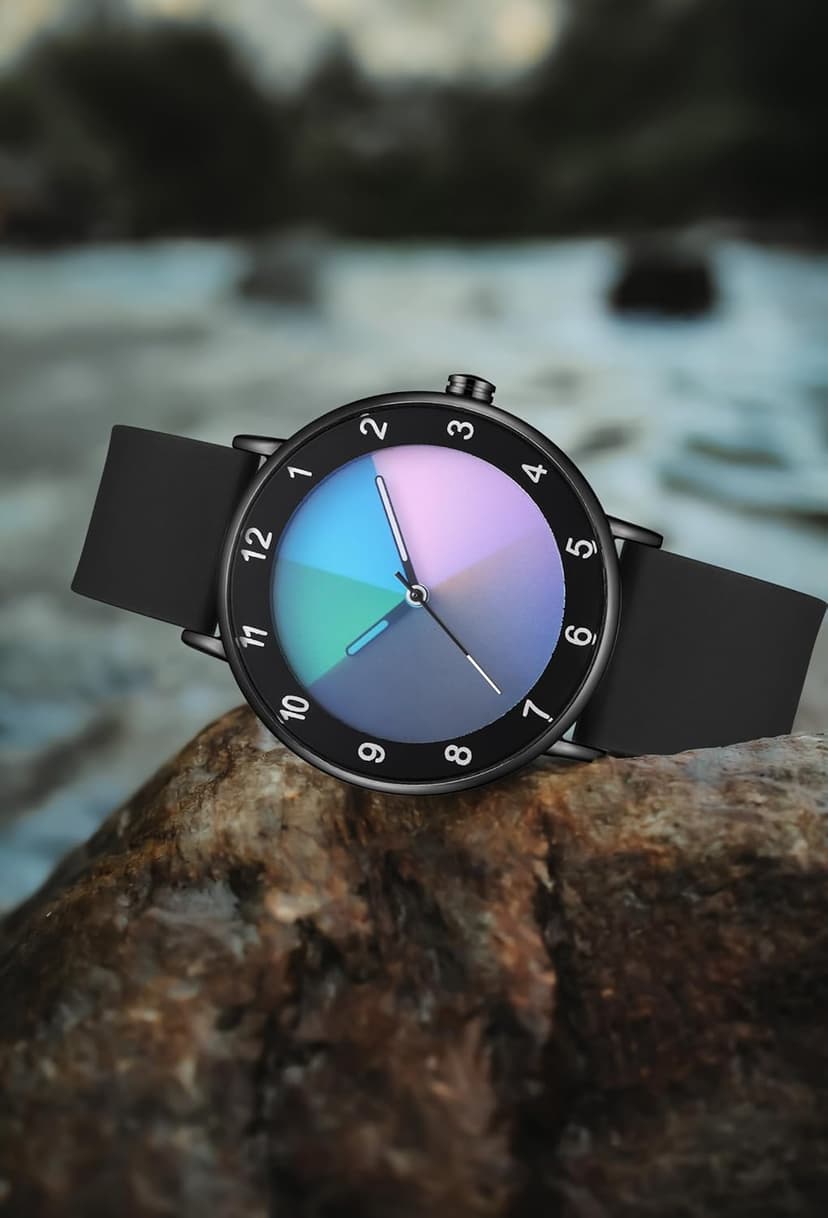 RUYEOOK Unisex Watches Fashion Creative Original Design Watch for Men and Women Unique Wristwatch Easy to Read time