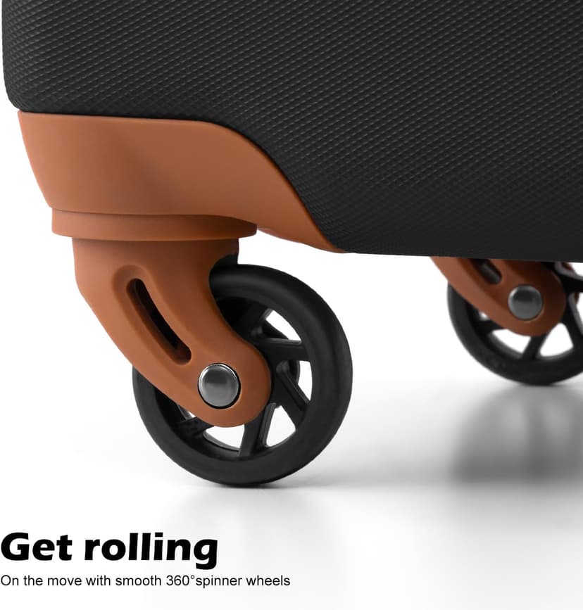 Coolife Luggage 3 Piece Set Suitcase Spinner Hardshell Lightweight TSA Lock