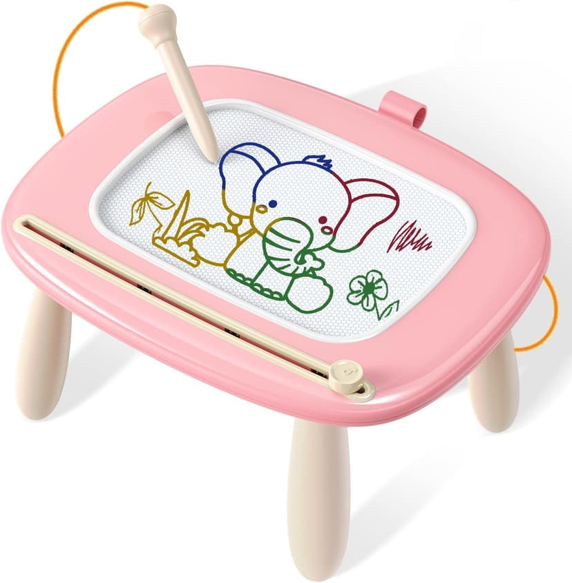 Seimome Magnetic Drawing Board, Toddler Girl Toys for 1-3 Year Old, Doodle Board Learning and Educational Kids Toys- Pink B0BZ4H7T9N