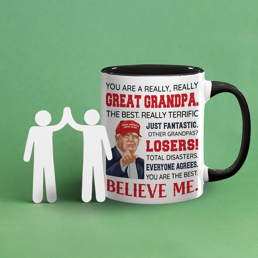 Grandpa Gifts - Grandpa Christmas Gift - Best Grandfather Ever Gifts From Grandchildren - Funny Gift For Grandfather - Father's Day Birthday Christmas Idea - Grandpas Ceramic Mug11 Oz